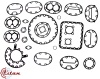Комплект прокладок компрессора Carrier Ultima/ Ultra/ 05G/ 06D 17-55020-20