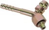 Фитинг стальной 13мм 5/8” №10х45˚ O-RING 7/8”-14UNF c заправочным портом LP