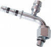 Фитинг аналог Manuli 10мм 1/2” №8х90˚ O-RING 3/4”-16UNF c заправочным портом HP