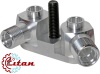 Коллектор алюминиевый вертикальный поворотный 3/4”-16 UNF/ 7/8” 14 UNF