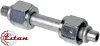 Фитинг алюминиевый двухсторонний 8мм 3/8” №6х180˚ 2хO-RING 5/8”-18UNF