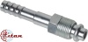 Фитинг стальной 10мм 1/2” №8х180˚ O-RING 3/4”-18UNF с гайкой с наружной резьбой