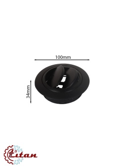 Чертеж 24-2125 Дефлектор черный D100х34