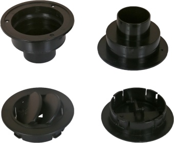 24-0761 Дефлектор черный D99 под гофру 46мм