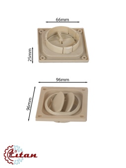 Чертеж 24-0907 Дефлектор бежевый 96х96