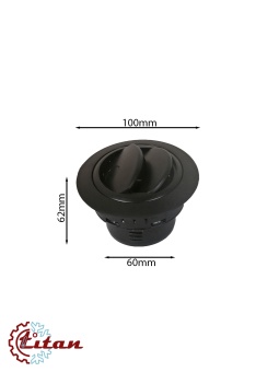 Чертеж 24-0815 Дефлектор черный D100 под гофру 60мм