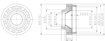 Чертёж 01-0319 Сальник компрессора 10PA1517