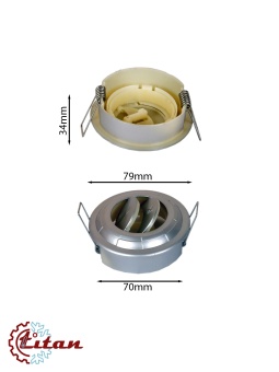 Чертеж 24-0814 Дефлектор серый D79x34