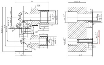Чертеж 21-2867 Переходник второго контура №2