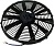 Вентилятор 15" 12V Pusher 80W (аналог SPAL 350мм 14")