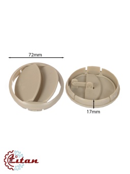 Чертеж 24-0303 Дефлектор бежевый D72x17
