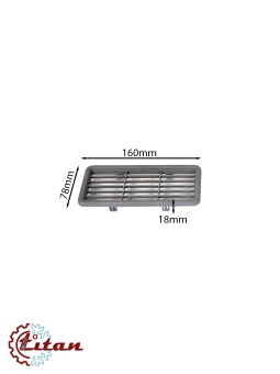Чертеж 24-0804 Решетка декоративная серая 160х78