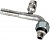 Фитинг алюминиевый 8мм 3/8” №6х90˚ O-RING 5/8”-18UNF c заправочным портом HP