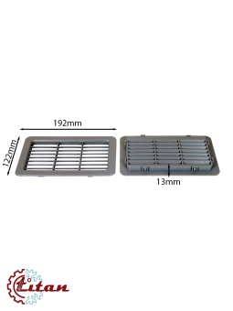 Чертеж 24-0528 Решетка декоративная серая 192х122