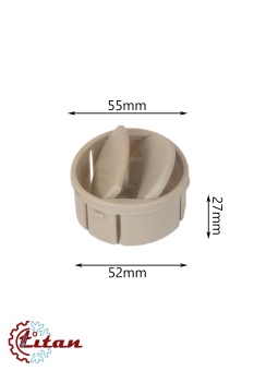 Чертеж 24-0328 Дефлектор бежевый D55x27