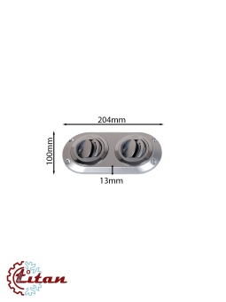 Чертеж 24-0811 Дефлектор серый 204х100