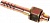 Фитинг стальной 8мм 5/16” №6х180˚ MINI O-RING 9/16”-18UNF
