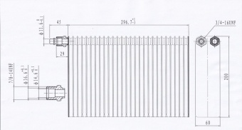 Чертеж 10-1648 Испаритель встраиваемый универсальный GAZ