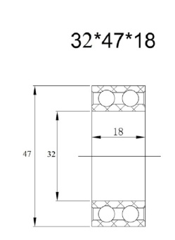 Чертеж 01-0995 Подшипник 47х32х18