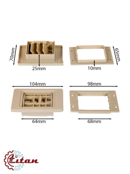 Чертеж 24-2114 Дефлектор бежевый 104х70