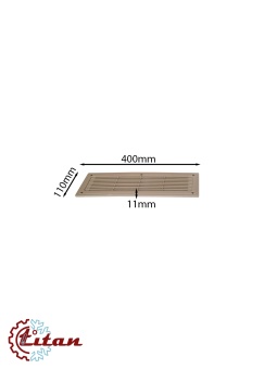 Чертеж 24-0951 Решетка декоративная бежевая 400х110 