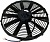 Вентилятор 15" 12V Puller 80W (аналог SPAL 350мм 14")