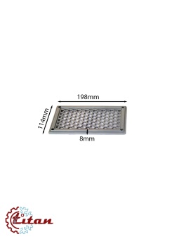 Чертеж 24-0311 Решетка декоративная серая 198х114