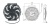 Чертеж 08-0945 Вентилятор 10 12V Puller 80W S Чертеж 08-0945 Вентилятор 10 12V Puller 80W S