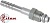 Фитинг алюминиевый 8мм 3/8” №6х180˚ O-RING 5/8”-18UNF с гайкой с наружной резьбой