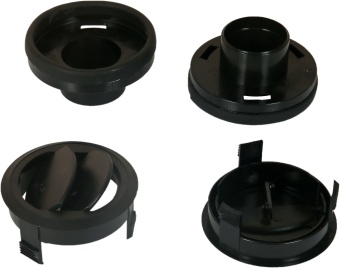 24-0765 Дефлектор черный D82x52 под гофру 47мм