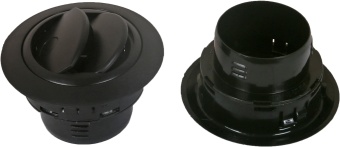 24-0815 Дефлектор черный D100 под гофру 60мм