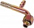 Фитинг стальной 16мм 3/4” №12х90˚ O-RING 7/8”-14UNF c заправочным портом LP