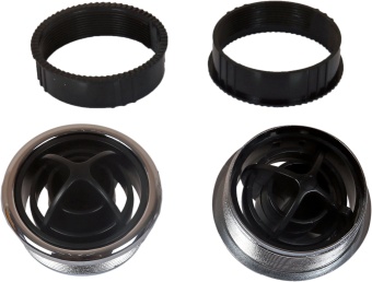 24-0767 Дефлектор черно-хромированный D86x61