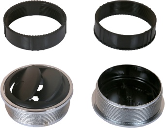 24-0809 Дефлектор черно-хромированный D83х35