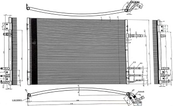 Чертёж 20-0218 Конденсатор Carrier Vector 1350 1550 1850 1950