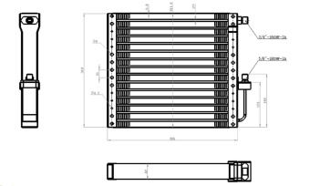 Чертеж 20-0530 Конденсатор 12х14х44мм